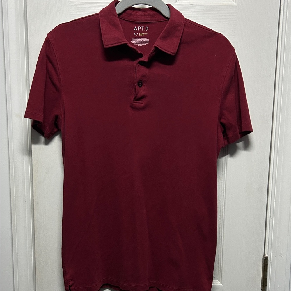 Apt. 9 Men's Deep Red Polo Shirt